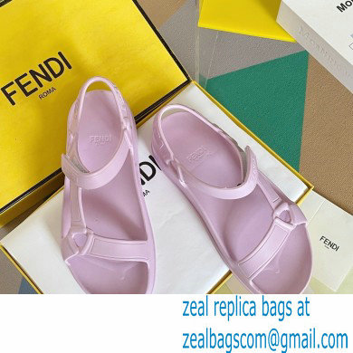 Fendi EVA Rubber Sandals Lilac 2023