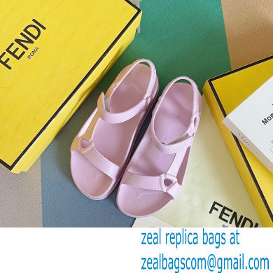 Fendi EVA Rubber Sandals Lilac 2023