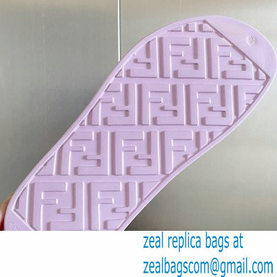 Fendi EVA Rubber Sandals Lilac 2023
