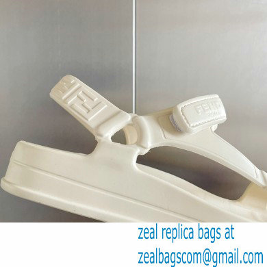 Fendi EVA Rubber Sandals White 2023