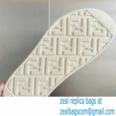 Fendi EVA Rubber Sandals White 2023