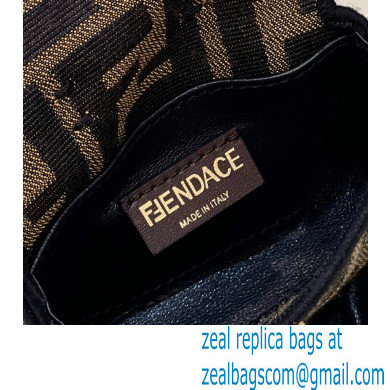Fendi Fendace Nano Baguette Bag Charm FF Canvas 2023 - Click Image to Close