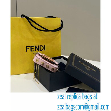 Fendi Fendace Nano Baguette Bag Charm Leather Pink 2023 - Click Image to Close