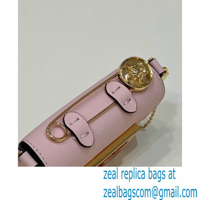 Fendi Fendace Nano Baguette Bag Charm Leather Pink 2023