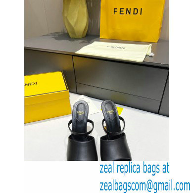 Fendi First leather high-heeled sandals Black 2023