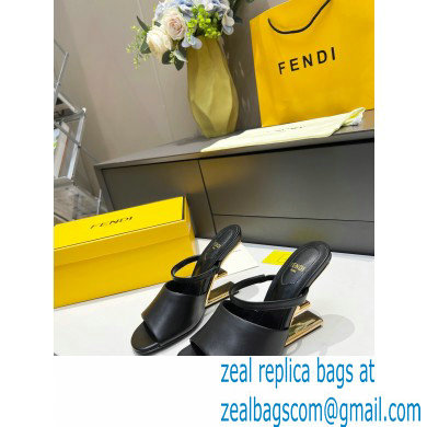 Fendi First leather high-heeled sandals Black 2023 - Click Image to Close