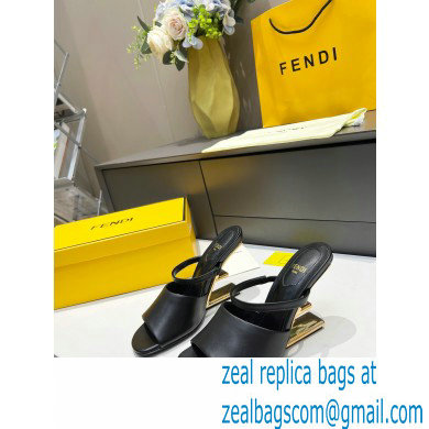 Fendi First leather high-heeled sandals Black 2023