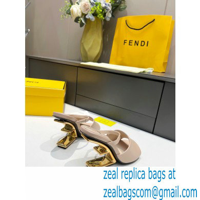 Fendi First leather high-heeled sandals Nude Pink 2023 - Click Image to Close