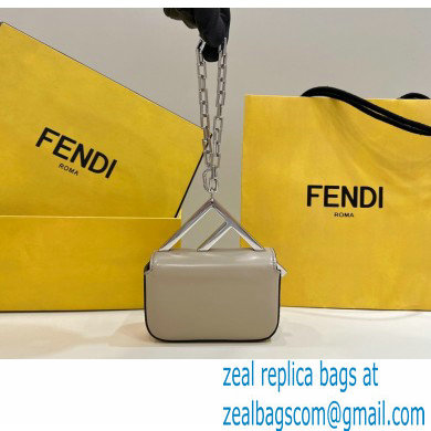 Fendi leather Nano Bag F bag Beige 2023