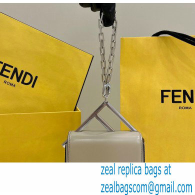 Fendi leather Nano Bag F bag Beige 2023