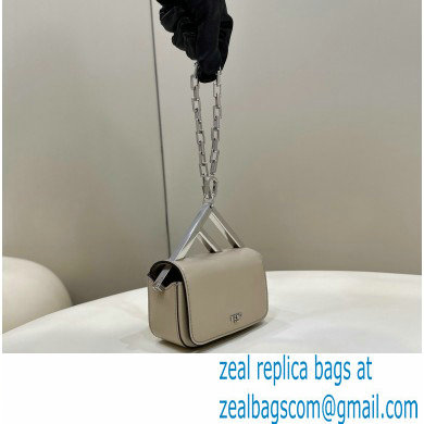 Fendi leather Nano Bag F bag Beige 2023 - Click Image to Close