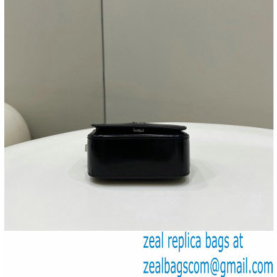 Fendi leather Nano Bag F bag Black 2023