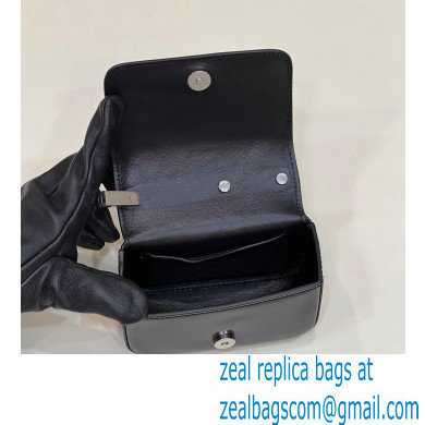 Fendi leather Nano Bag F bag Black 2023