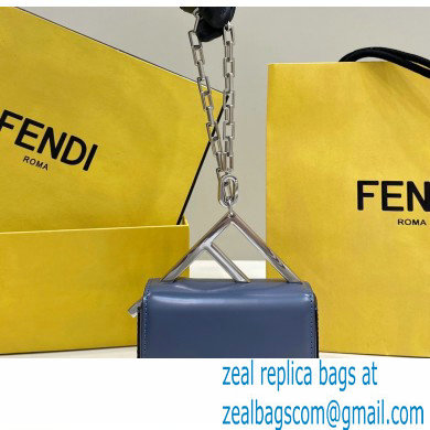 Fendi leather Nano Bag F bag Blue 2023