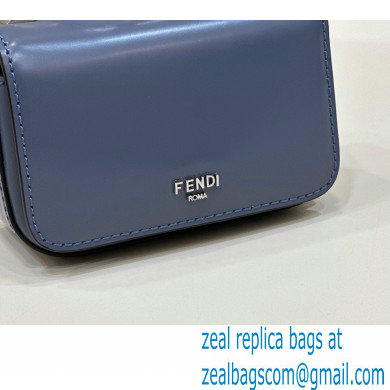 Fendi leather Nano Bag F bag Blue 2023