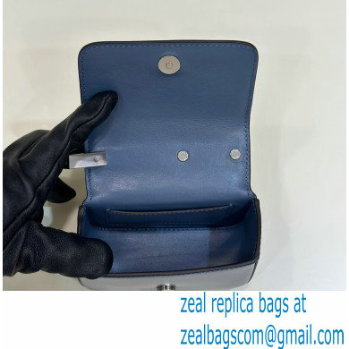 Fendi leather Nano Bag F bag Blue 2023