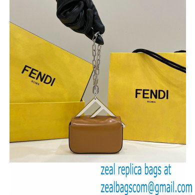 Fendi leather Nano Bag F bag Brown 2023