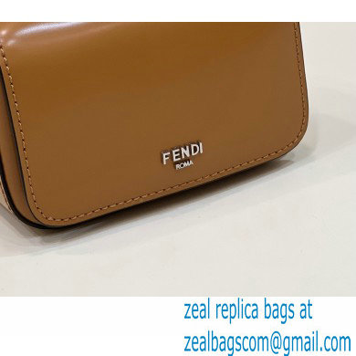 Fendi leather Nano Bag F bag Brown 2023