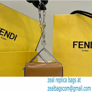 Fendi leather Nano Bag F bag Brown 2023