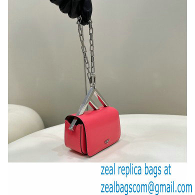 Fendi leather Nano Bag F bag Pink 2023 - Click Image to Close