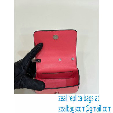 Fendi leather Nano Bag F bag Pink 2023