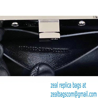 Fendi leather Peekaboo Cut Petite bag Black 2023