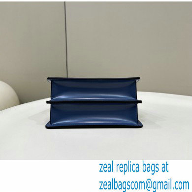 Fendi leather Peekaboo Cut Petite bag Blue 2023