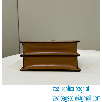 Fendi leather Peekaboo Cut Petite bag Brown 2023