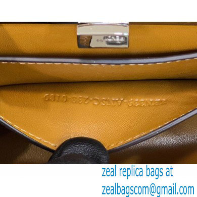 Fendi leather Peekaboo Cut Petite bag Brown 2023
