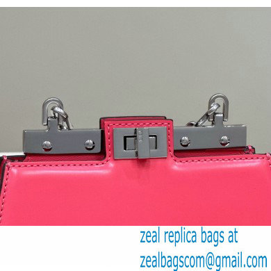 Fendi leather Peekaboo Cut Petite bag Pink 2023