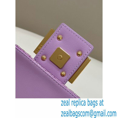 Fendi sequin and leather Iconic Baguette medium bag Lilac 2023
