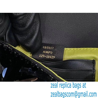 Fendi sequin and leather Iconic Baguette mini bag Black 2023
