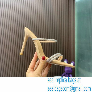 Gianvito Rossi Heel 10.5cm CANNES Sandals Beige with crystals 2023