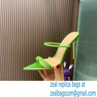 Gianvito Rossi Heel 10.5cm CANNES Sandals Green with crystals 2023