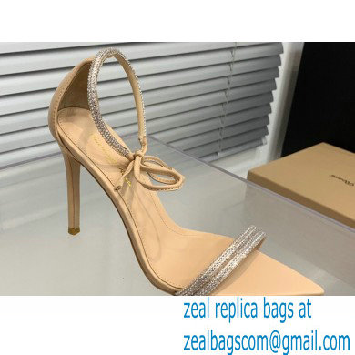 Gianvito Rossi Heel 10.5cm MONTECARLO Sandals Beige with crystals 2023