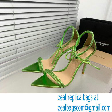 Gianvito Rossi Heel 10.5cm MONTECARLO Sandals Green with crystals 2023