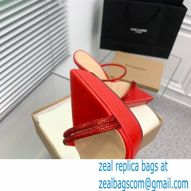 Gianvito Rossi Heel 13cm Platform 3.5cm CANNES Sandals Red with crystals 2023