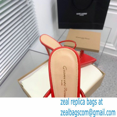 Gianvito Rossi Heel 13cm Platform 3.5cm CANNES Sandals Red with crystals 2023