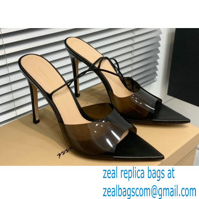 Gianvito Rossi Heel 8cm/10.5cm SKYE Sandals Black 2023 - Click Image to Close