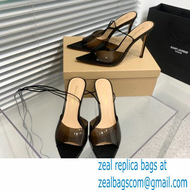 Gianvito Rossi Heel 8cm/10.5cm SKYE Sandals Black 2023 - Click Image to Close