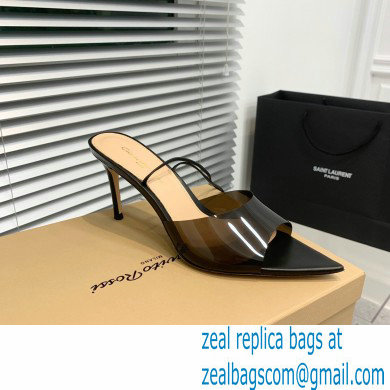 Gianvito Rossi Heel 8cm/10.5cm SKYE Sandals Black 2023 - Click Image to Close