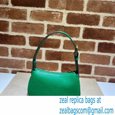 Gucci Aphrodite shoulder bag with Double G 739076 leather Green