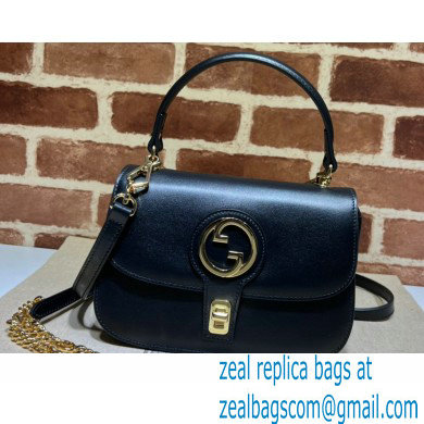 Gucci Blondie top-handle bag 735101 in Leather Black 2023