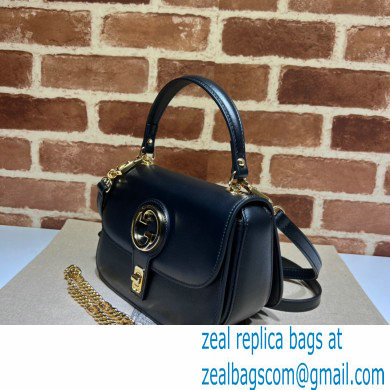 Gucci Blondie top-handle bag 735101 in Leather Black 2023 - Click Image to Close