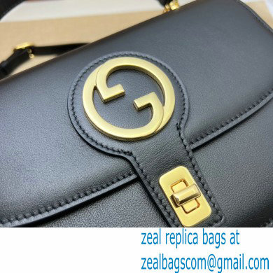 Gucci Blondie top-handle bag 735101 in Leather Black 2023 - Click Image to Close