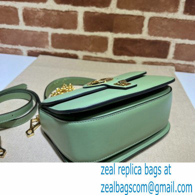 Gucci Blondie top-handle bag 735101 in Leather Light Green 2023