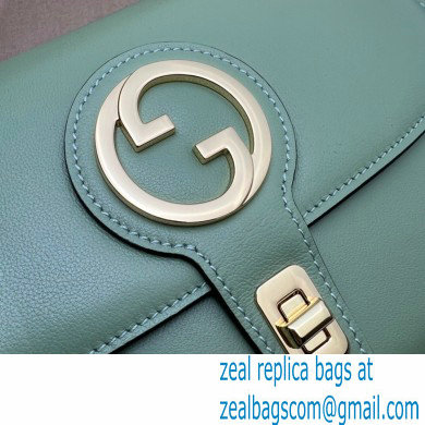 Gucci Blondie top-handle bag 735101 in Leather Light Green 2023