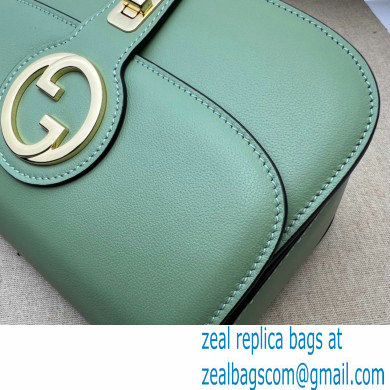 Gucci Blondie top-handle bag 735101 in Leather Light Green 2023