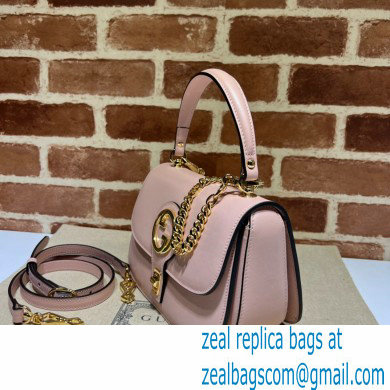 Gucci Blondie top-handle bag 735101 in Leather Light Pink 2023 - Click Image to Close