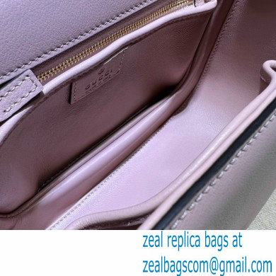 Gucci Blondie top-handle bag 735101 in Leather Light Pink 2023 - Click Image to Close